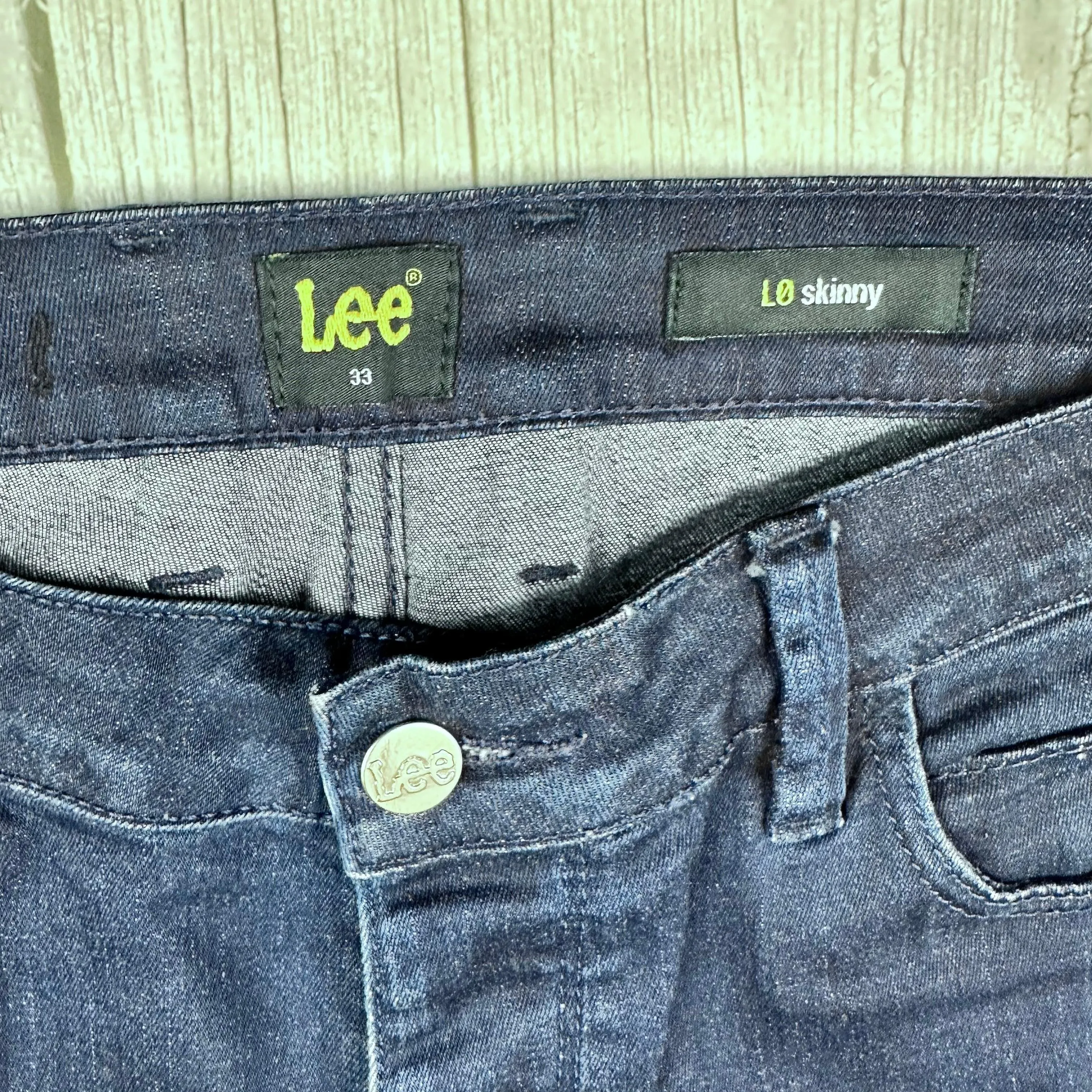 Lee Mens 'LO Skinny'  Stretch  Blue Jeans - Size 33