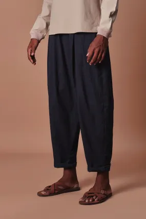 Mati Men's Charcoal Pleated Balloon Pants