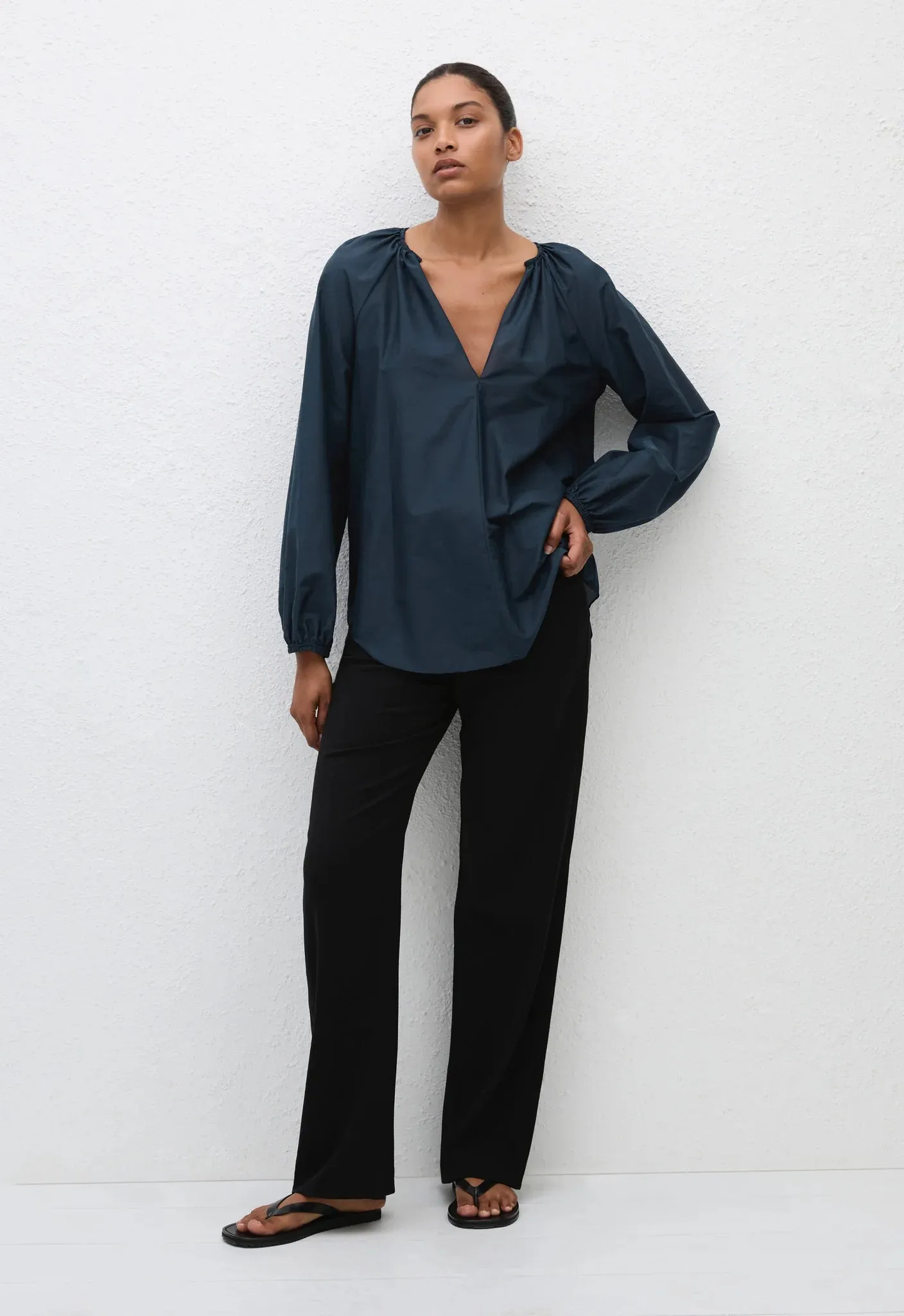 Matteau Voluminous Blouse in Midnight