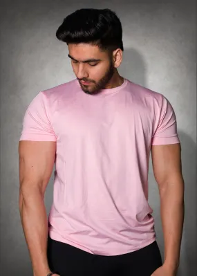 Mens Sweat in Style Round Neck Half sleeve T-shirt - Mystic Pink