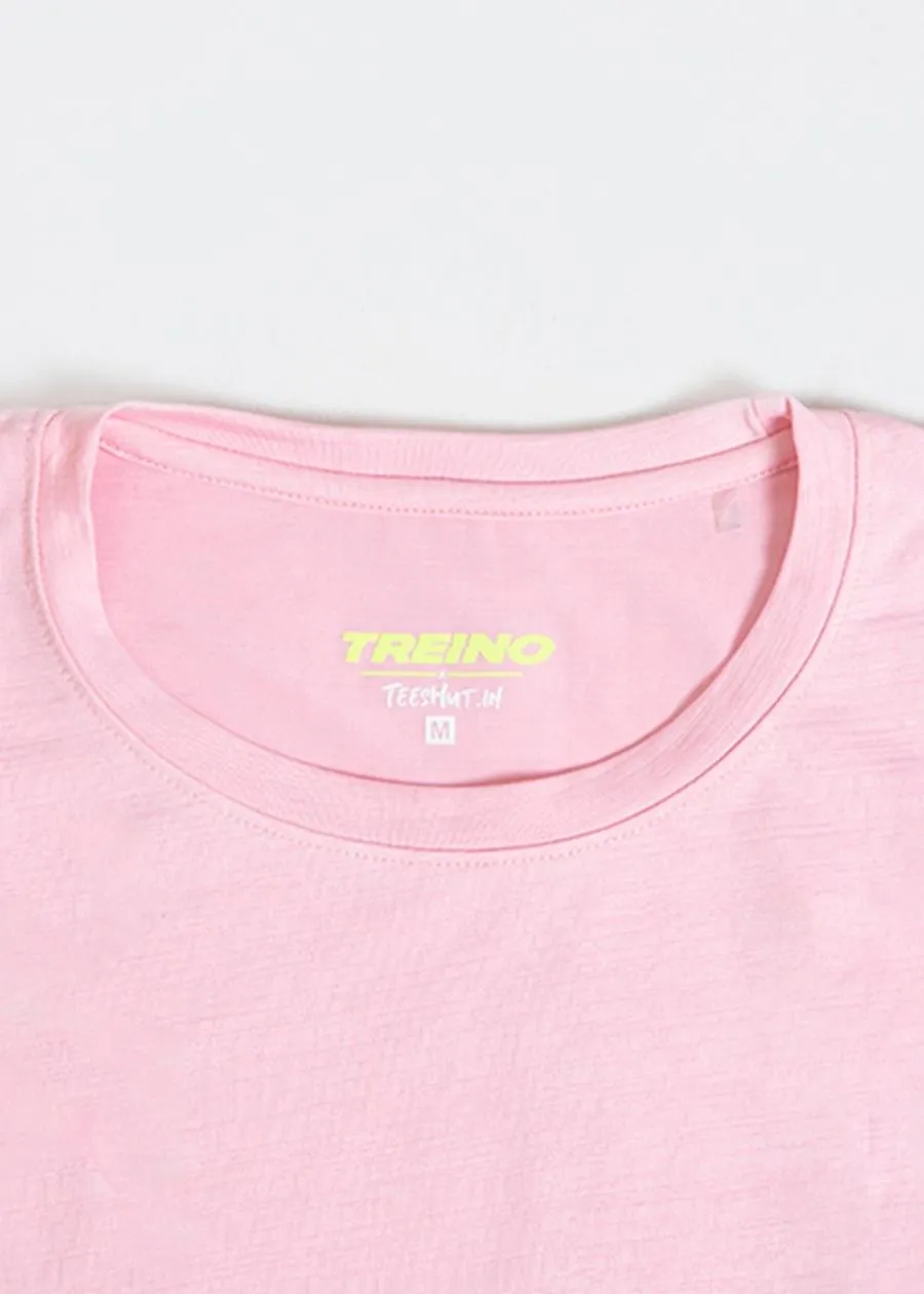 Mens Sweat in Style Round Neck Half sleeve T-shirt - Mystic Pink
