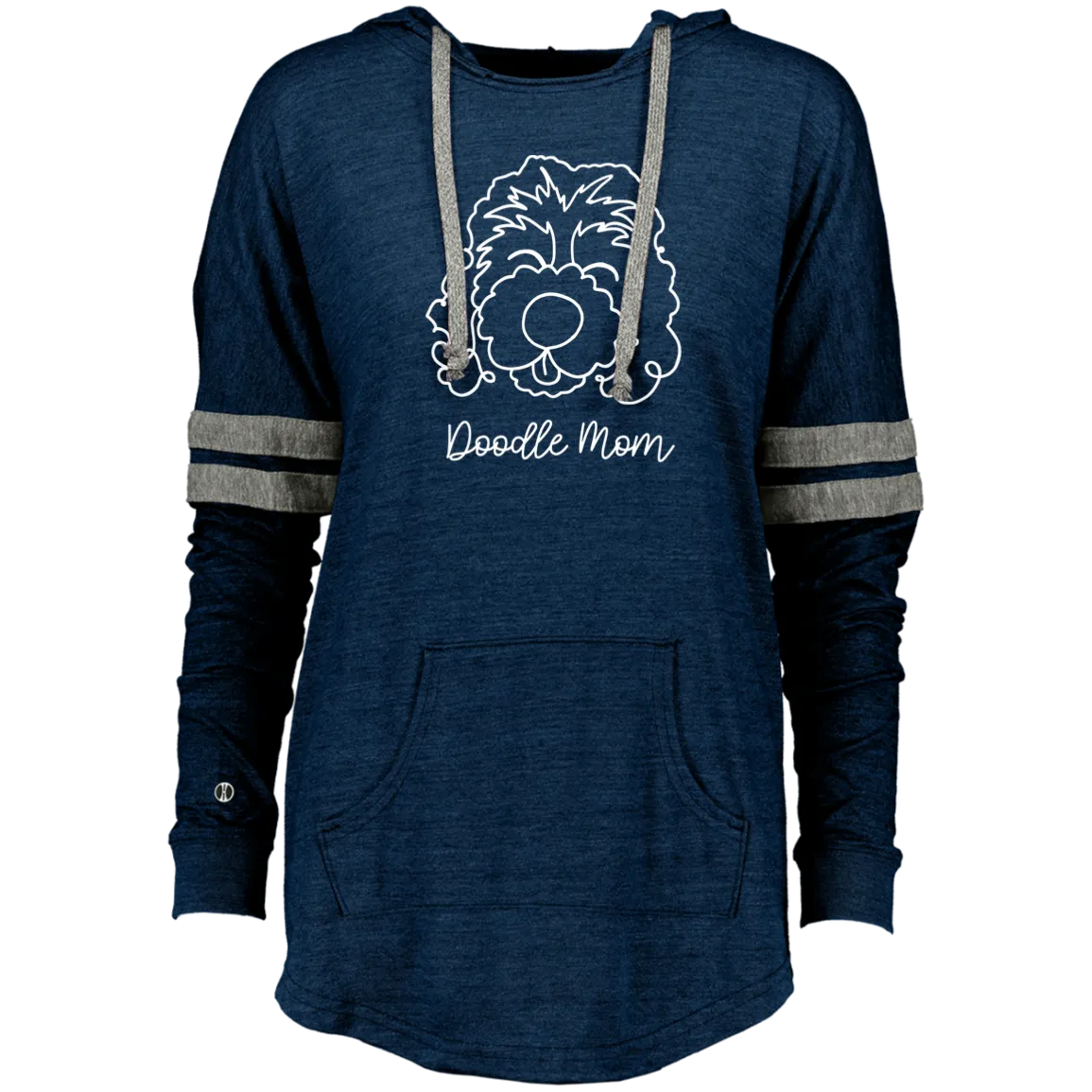 New Doodle Mom Ladies Hooded Low Key Pullover