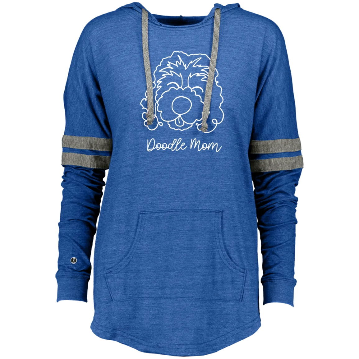 New Doodle Mom Ladies Hooded Low Key Pullover