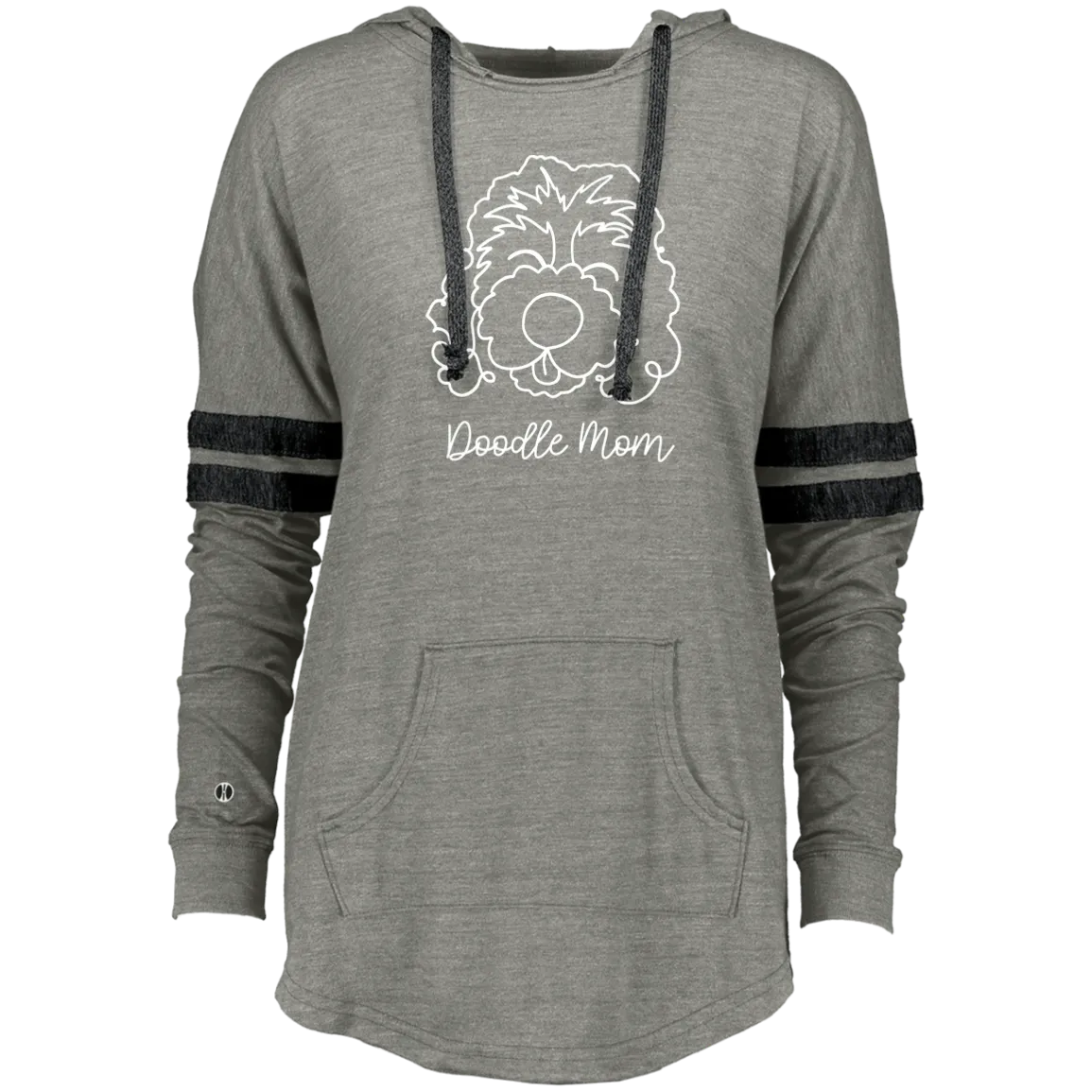 New Doodle Mom Ladies Hooded Low Key Pullover