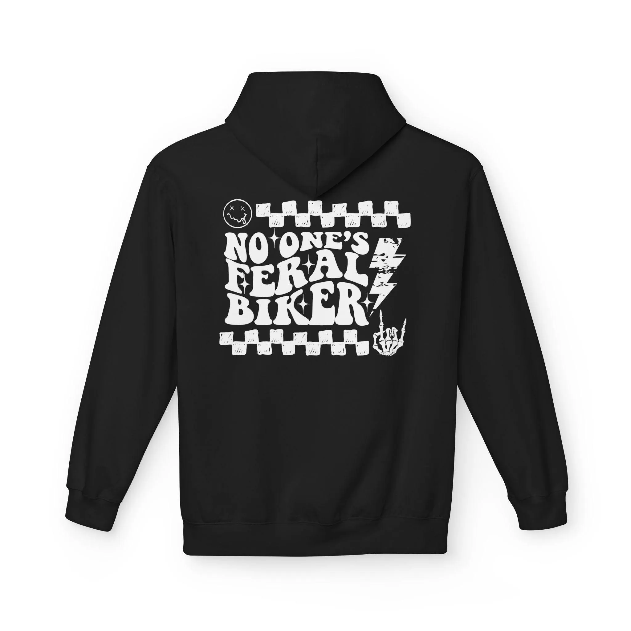 No One's Feral Biker Hoodie