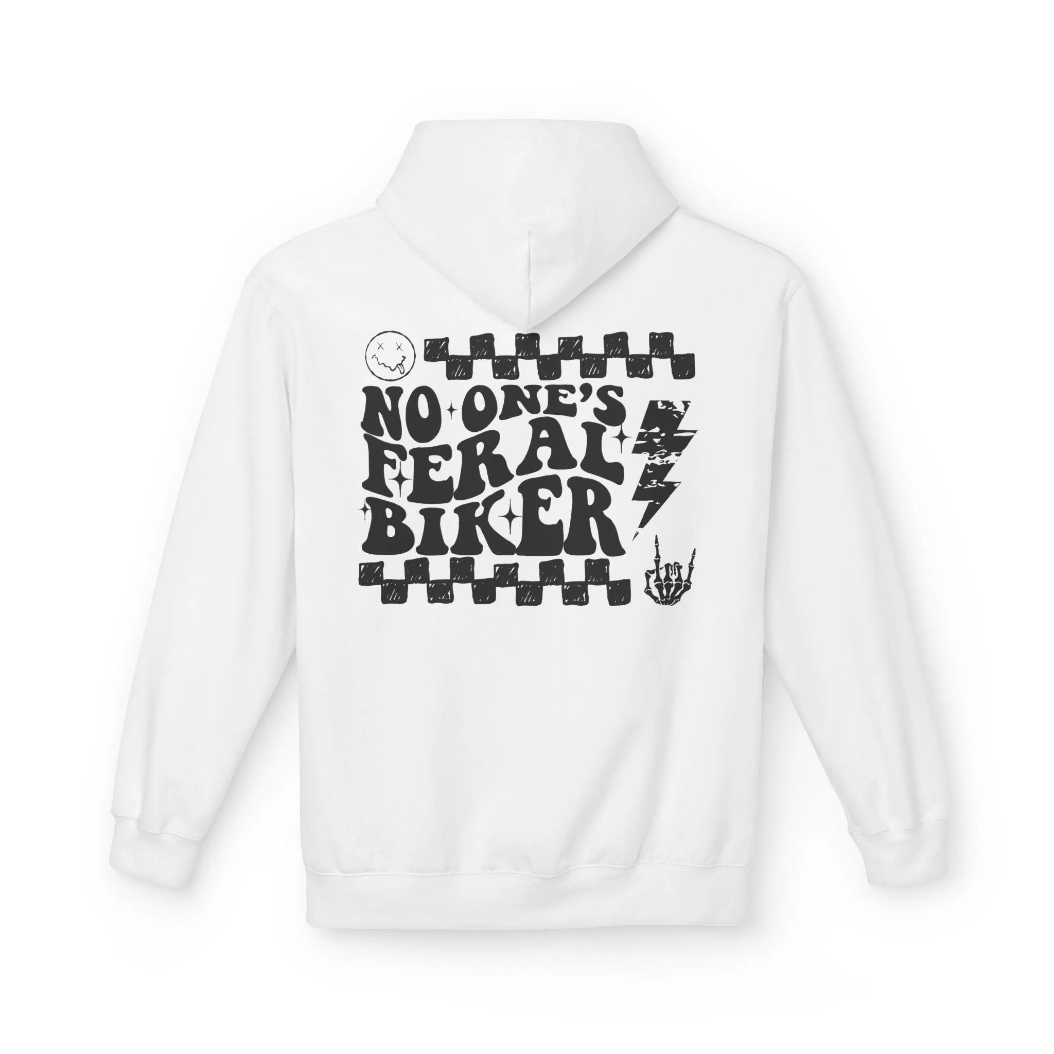 No One's Feral Biker Hoodie