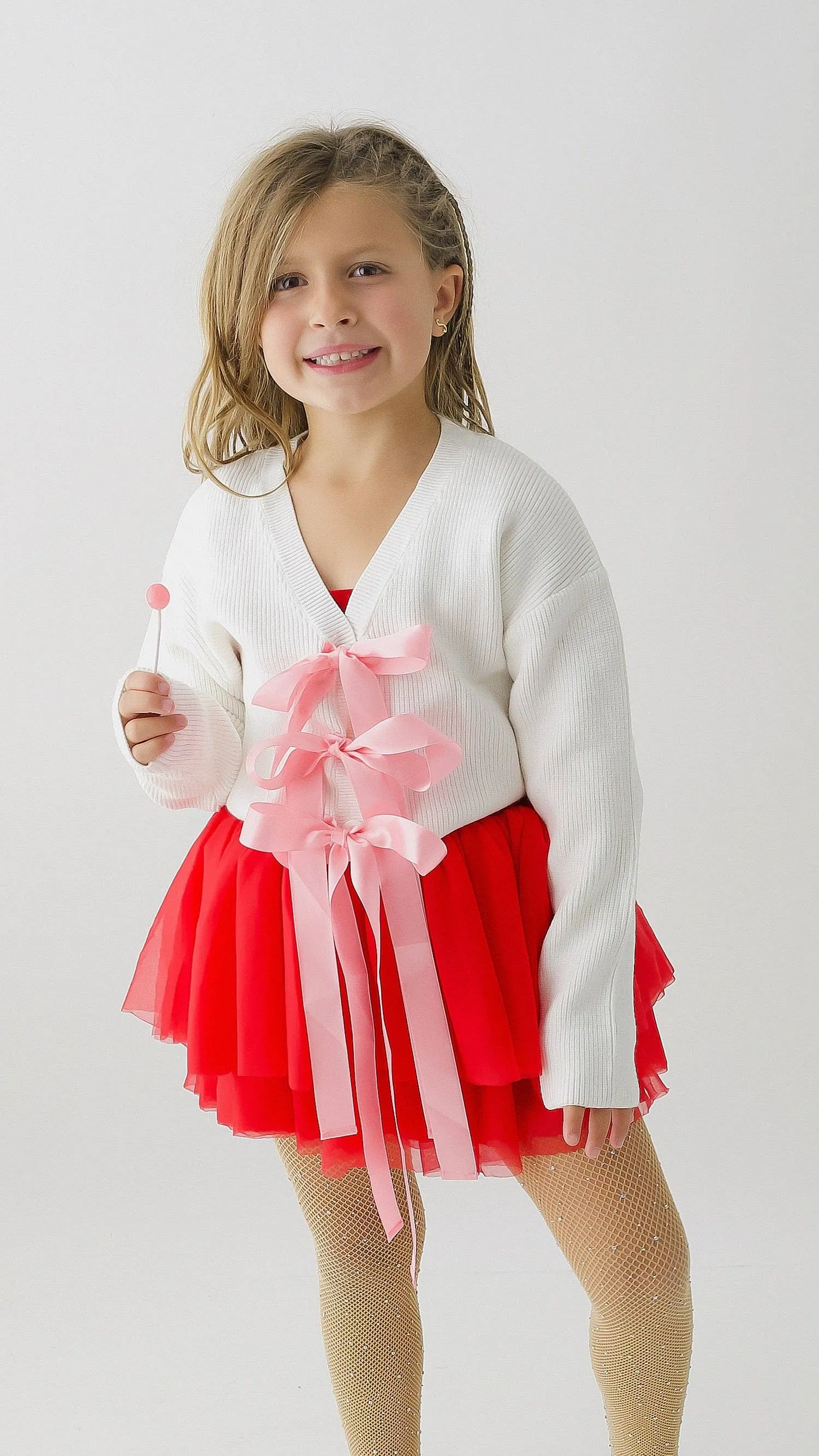 Pink Bow Cardigan