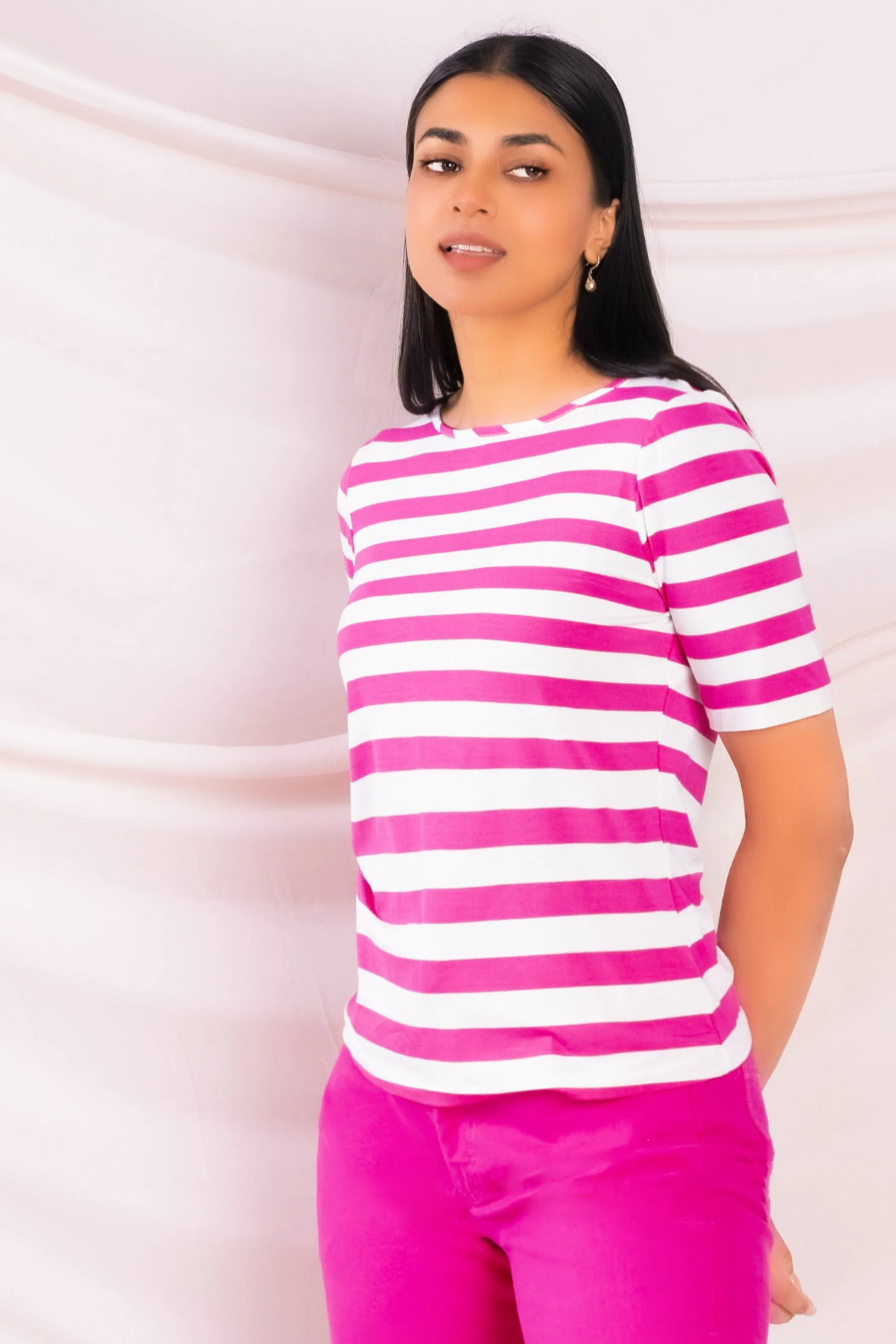 Pink Stripe Tee