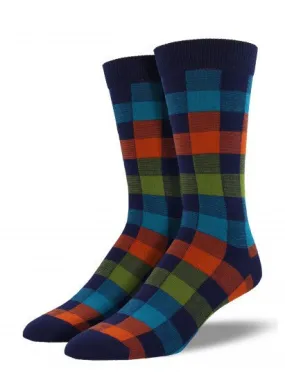 Plaid Bamboo Socks (Men's)