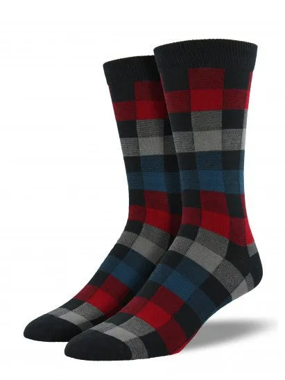 Plaid Bamboo Socks (Men's)