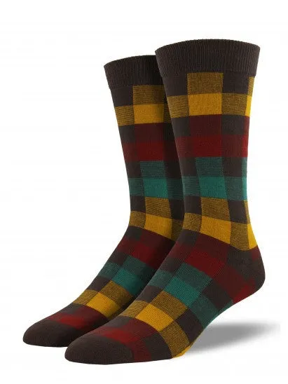 Plaid Bamboo Socks (Men's)