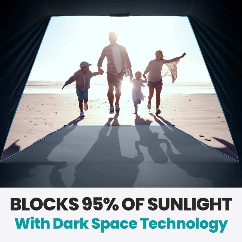 Pop Up Beach Tent with Blackout Shelter Technology