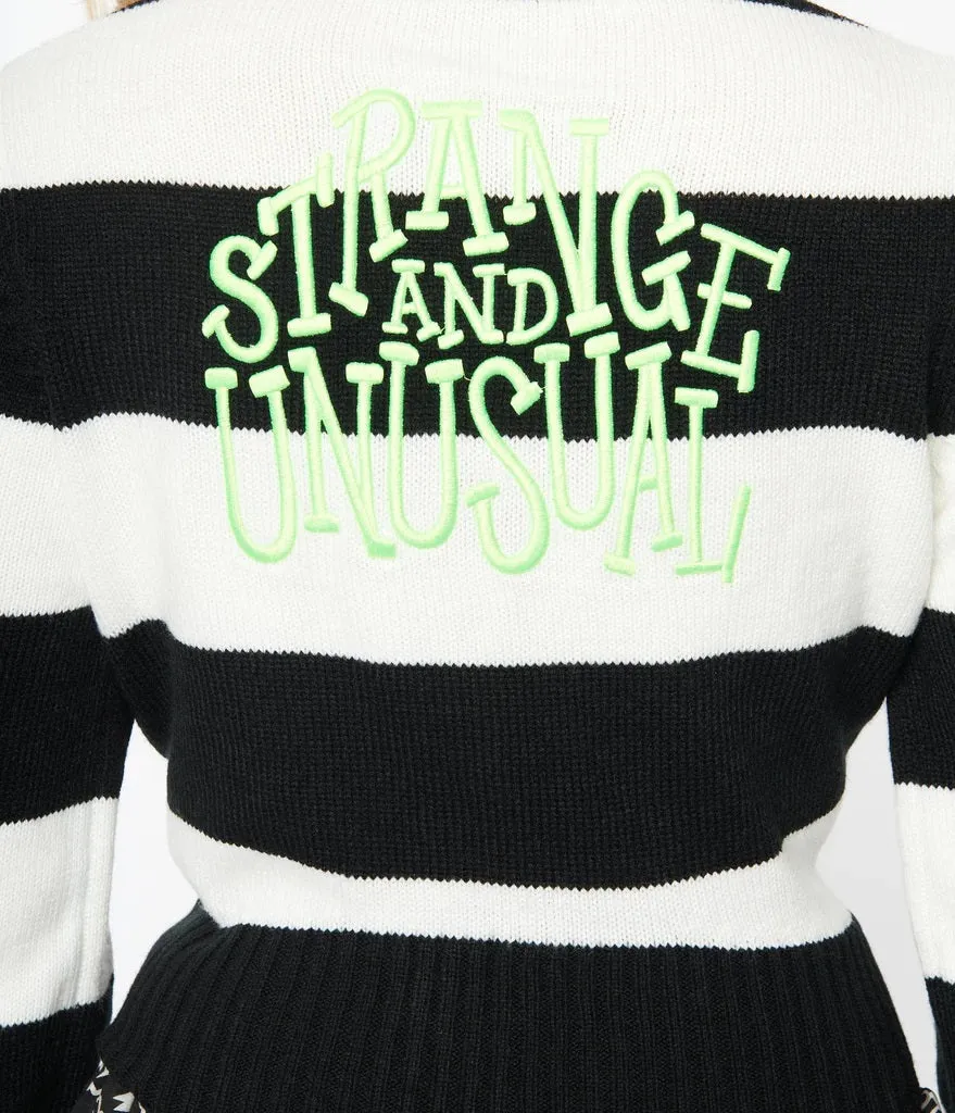 "Strange & Unusual" Beetlejuice Cardigan