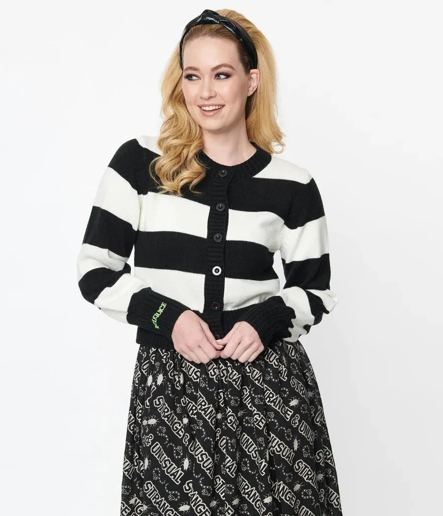 "Strange & Unusual" Beetlejuice Cardigan