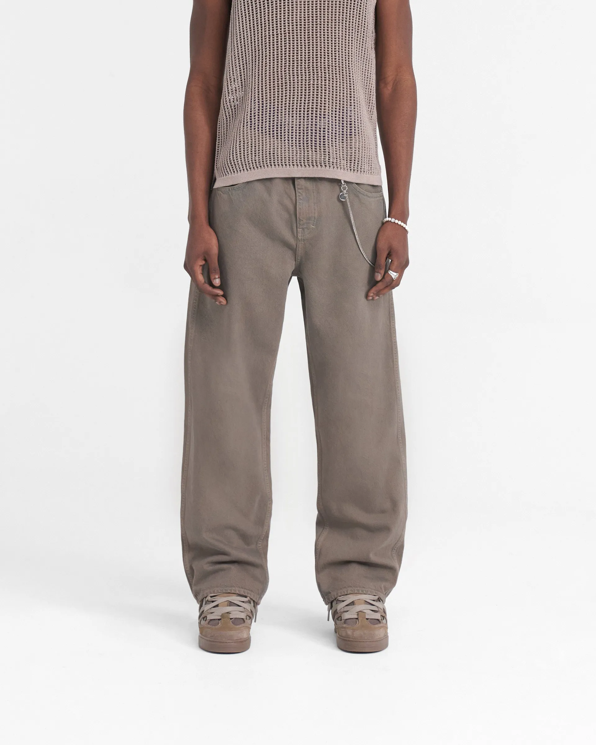 Stylish Oversized Denim Jeans - Rock