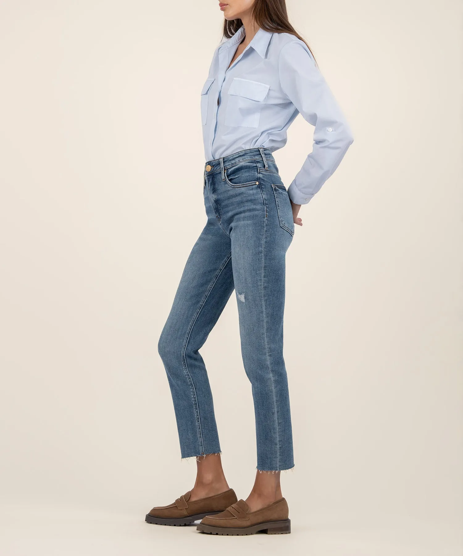 Rachael High Rise Mom Jean, Long