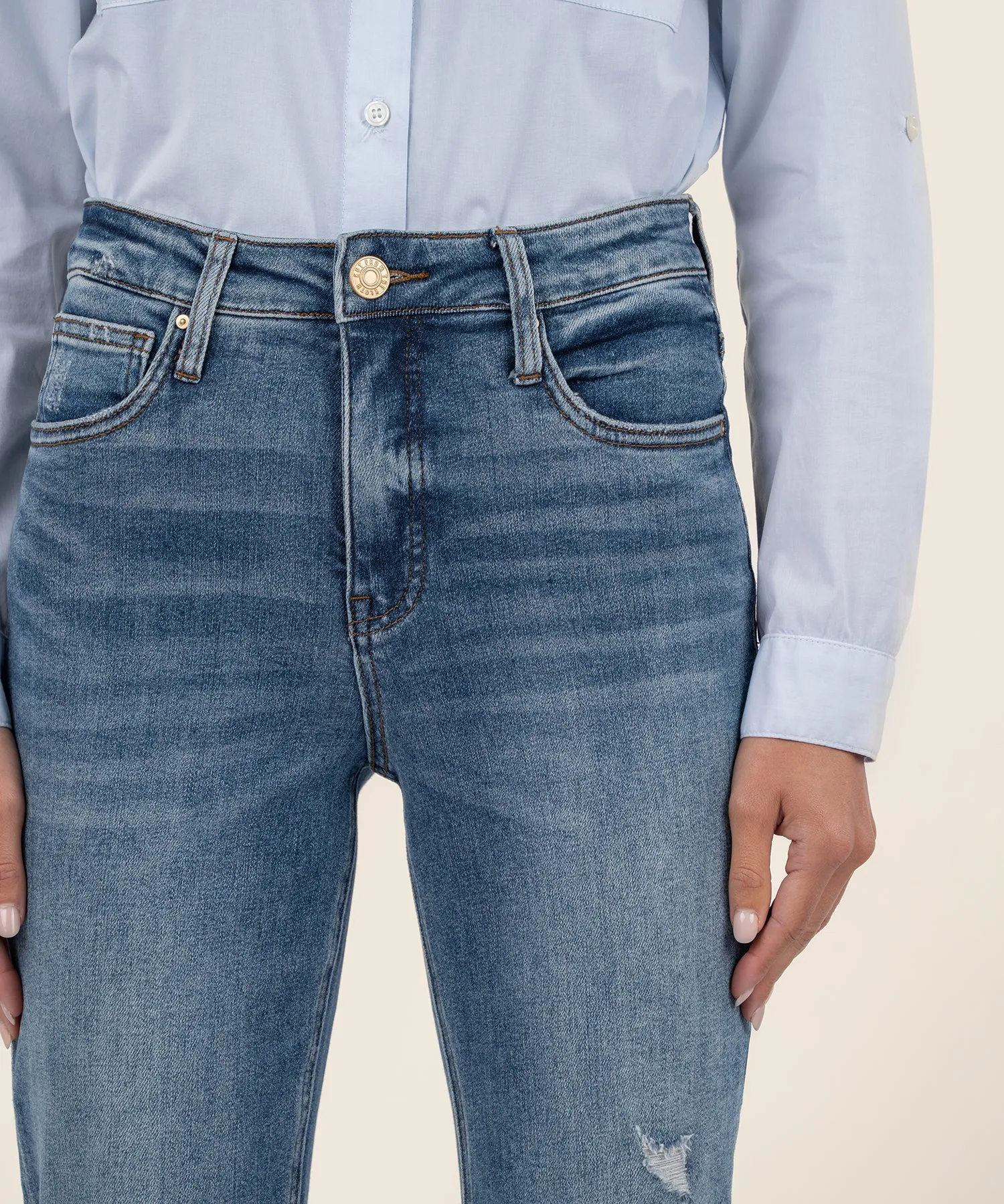 Rachael High Rise Mom Jean, Long