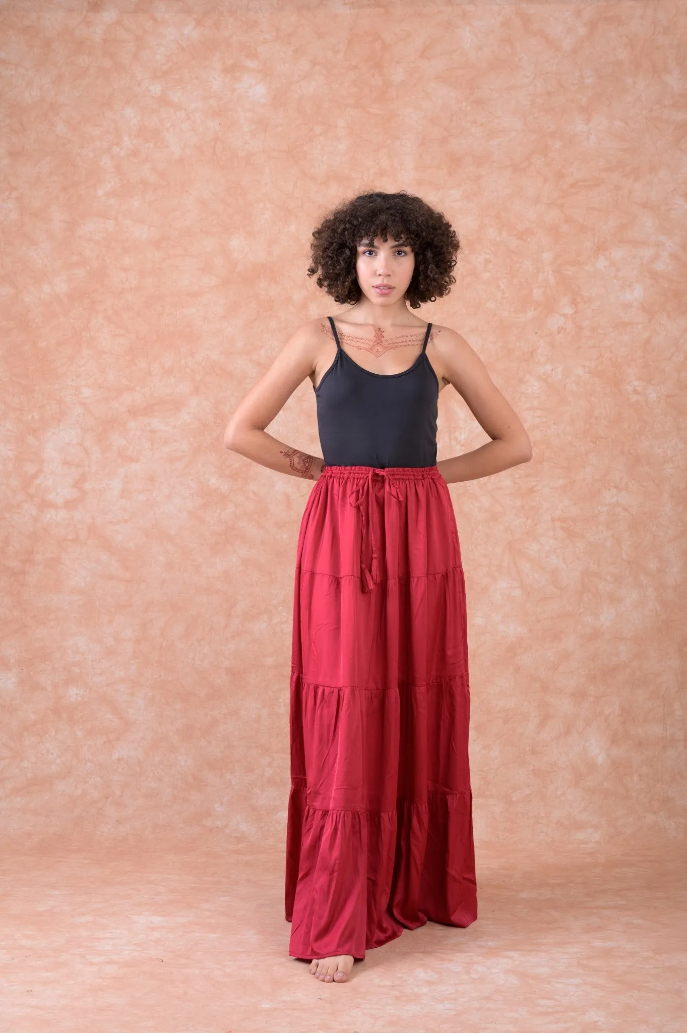 Rhea Bingo Tiered Skirt