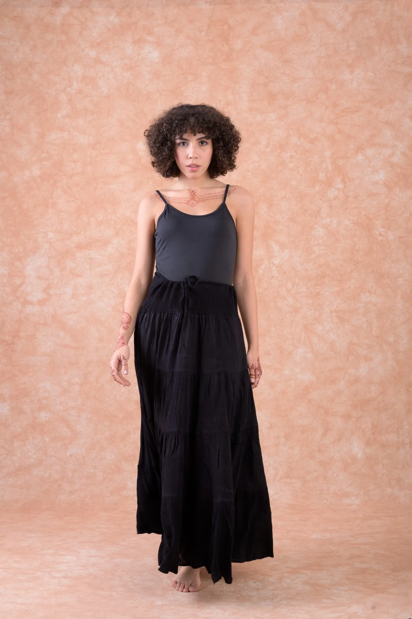 Rhea Bingo Tiered Skirt