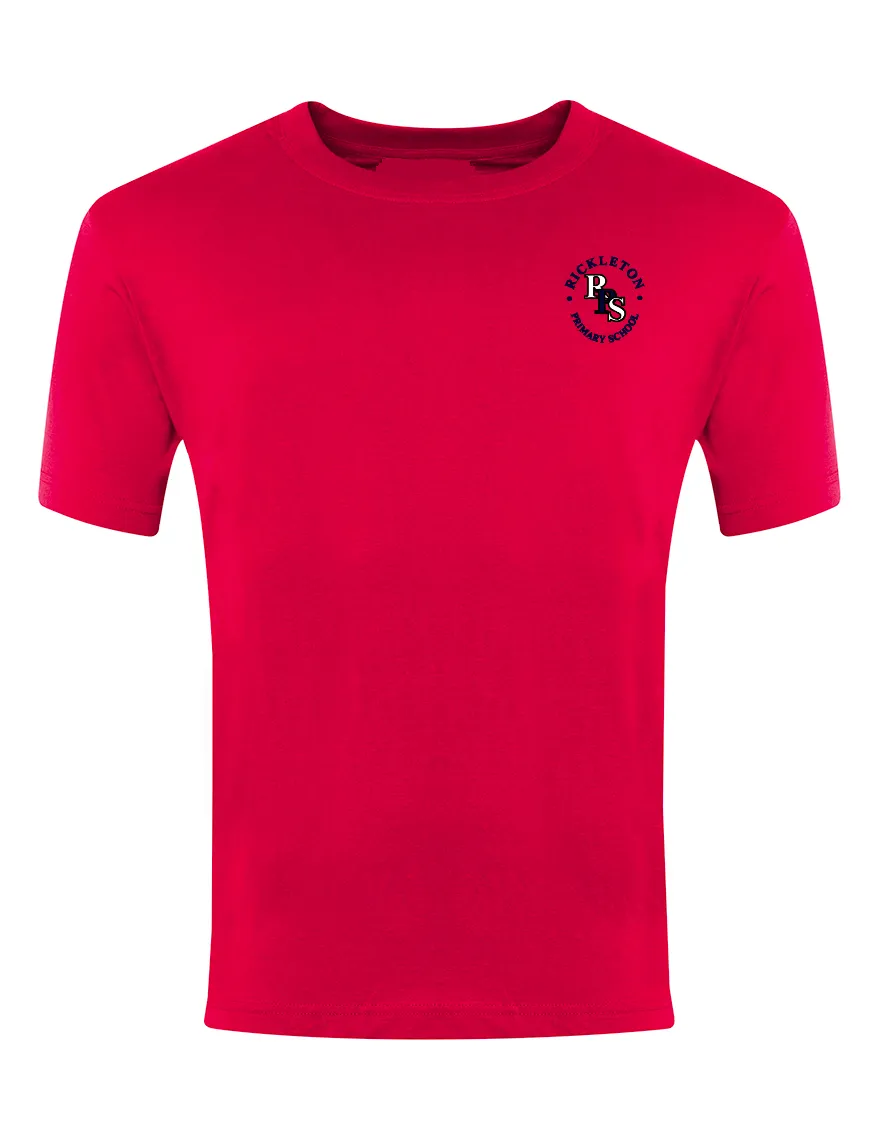 Rickleton Primary School Red P.E. T-Shirt