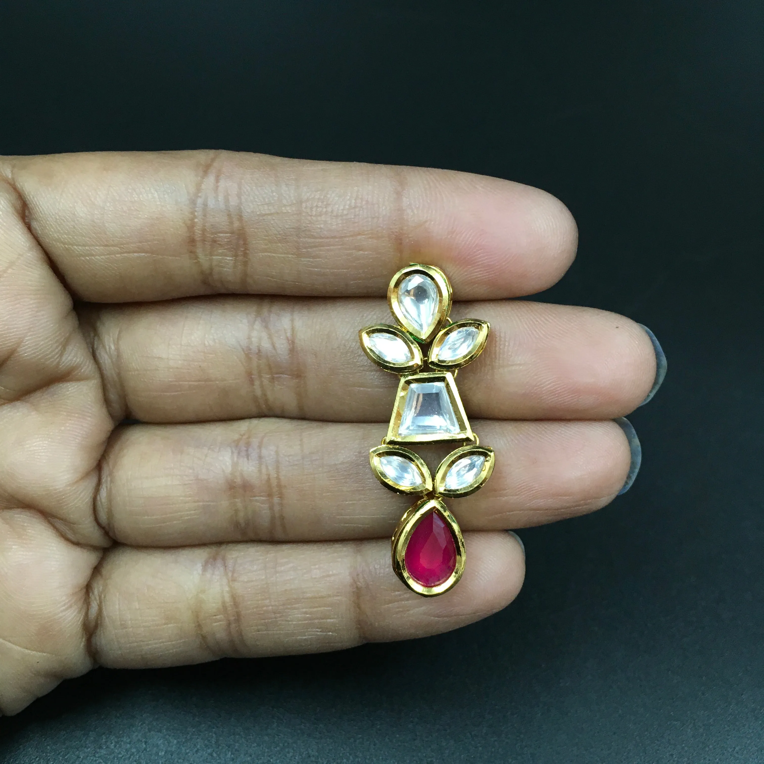 Round Neck Kundan Necklace Set 3713-28