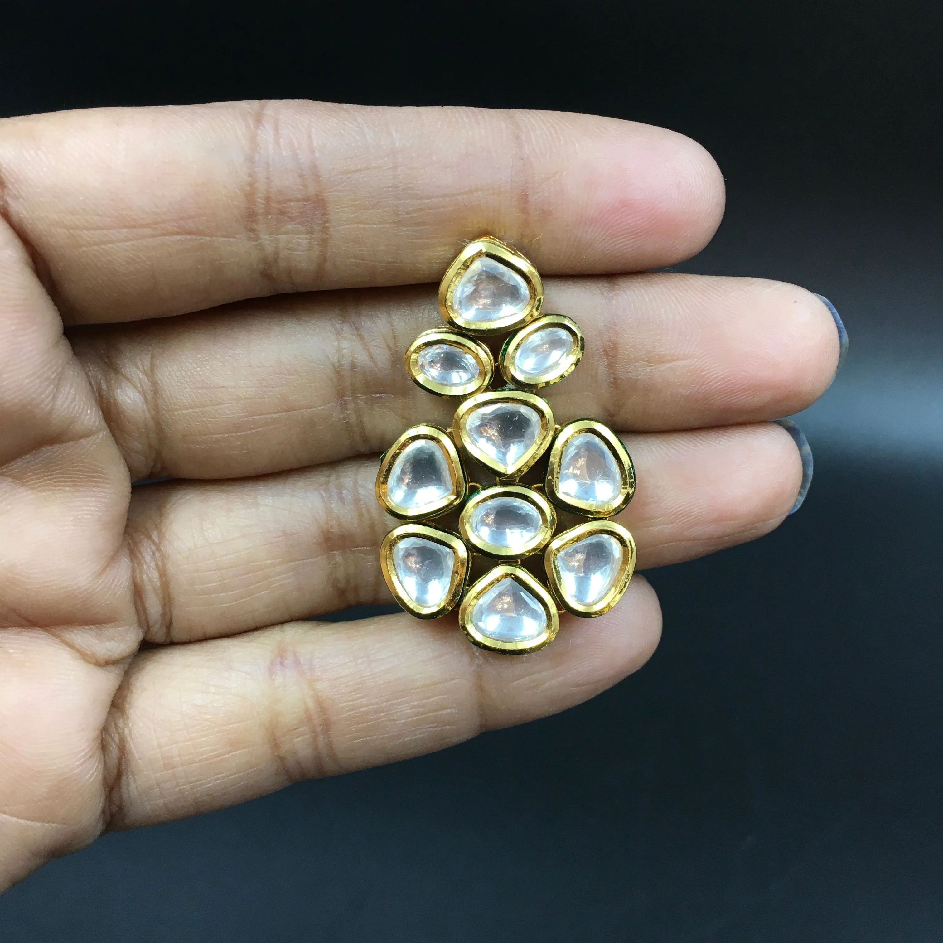 Round Neck Kundan Necklace Set 3717-28