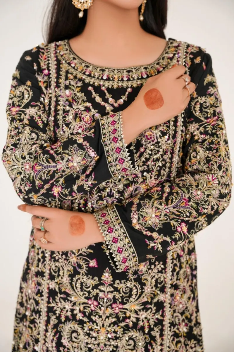 Embellished Chiffon Wedding Wear - SAJ12 By Sajni (Optimized)