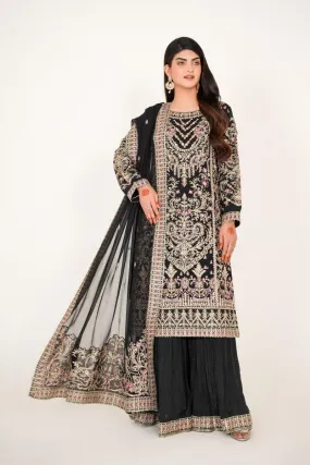Embellished Chiffon Wedding Wear - SAJ12 By Sajni (Optimized)