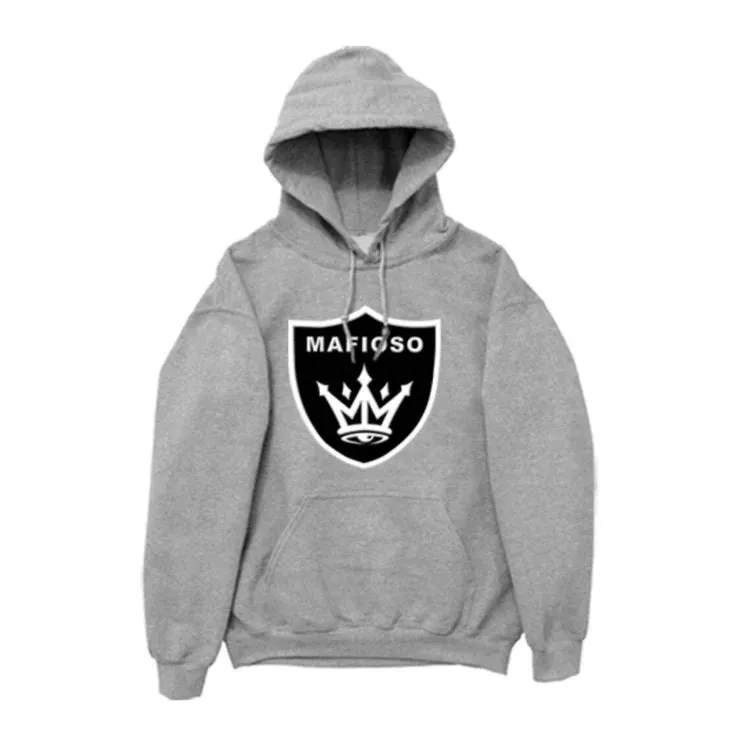 Shield Grey Mens Hoodie