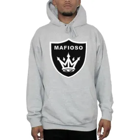 Shield Grey Mens Hoodie