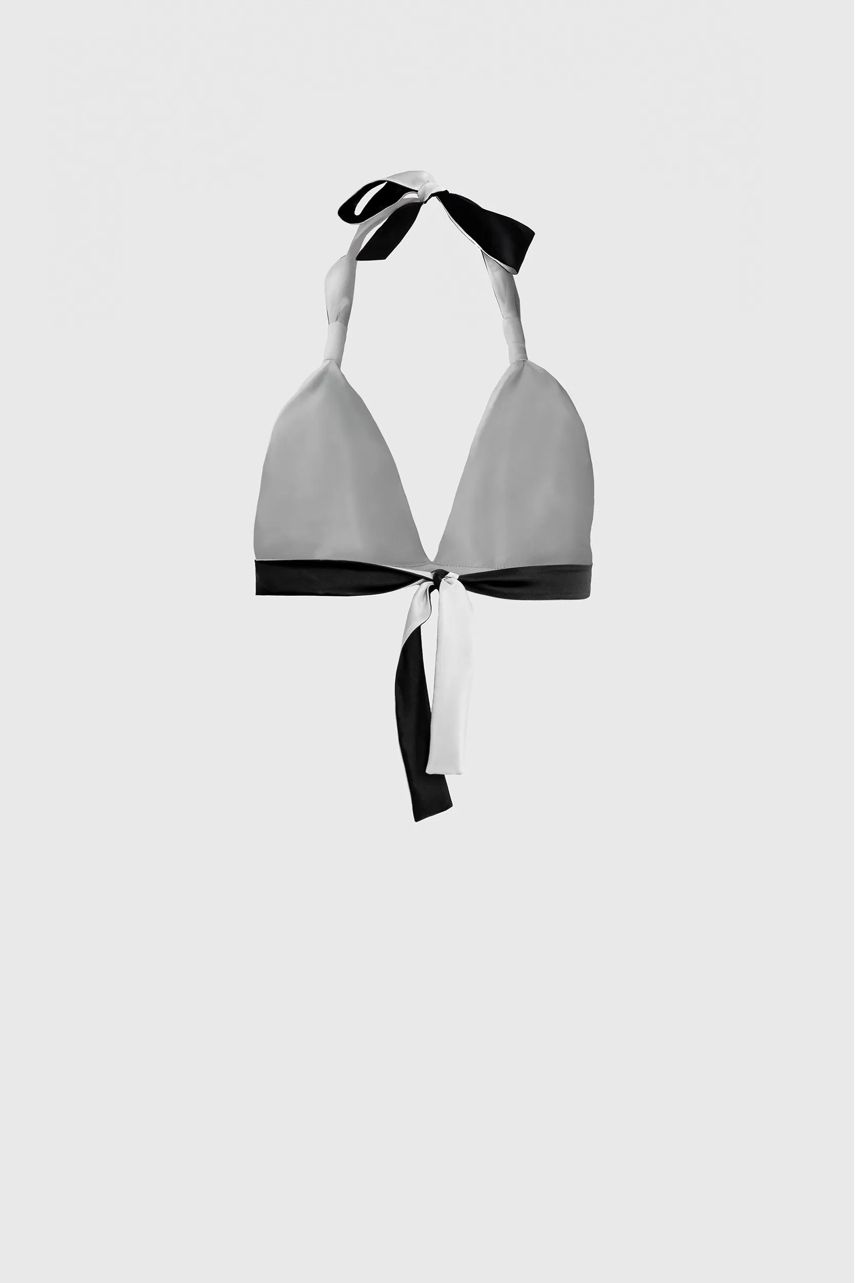 Silk Bra Top - Black