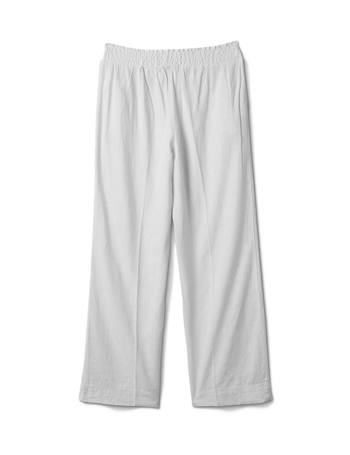 Smocked Waist Pull On Pant With Pockets