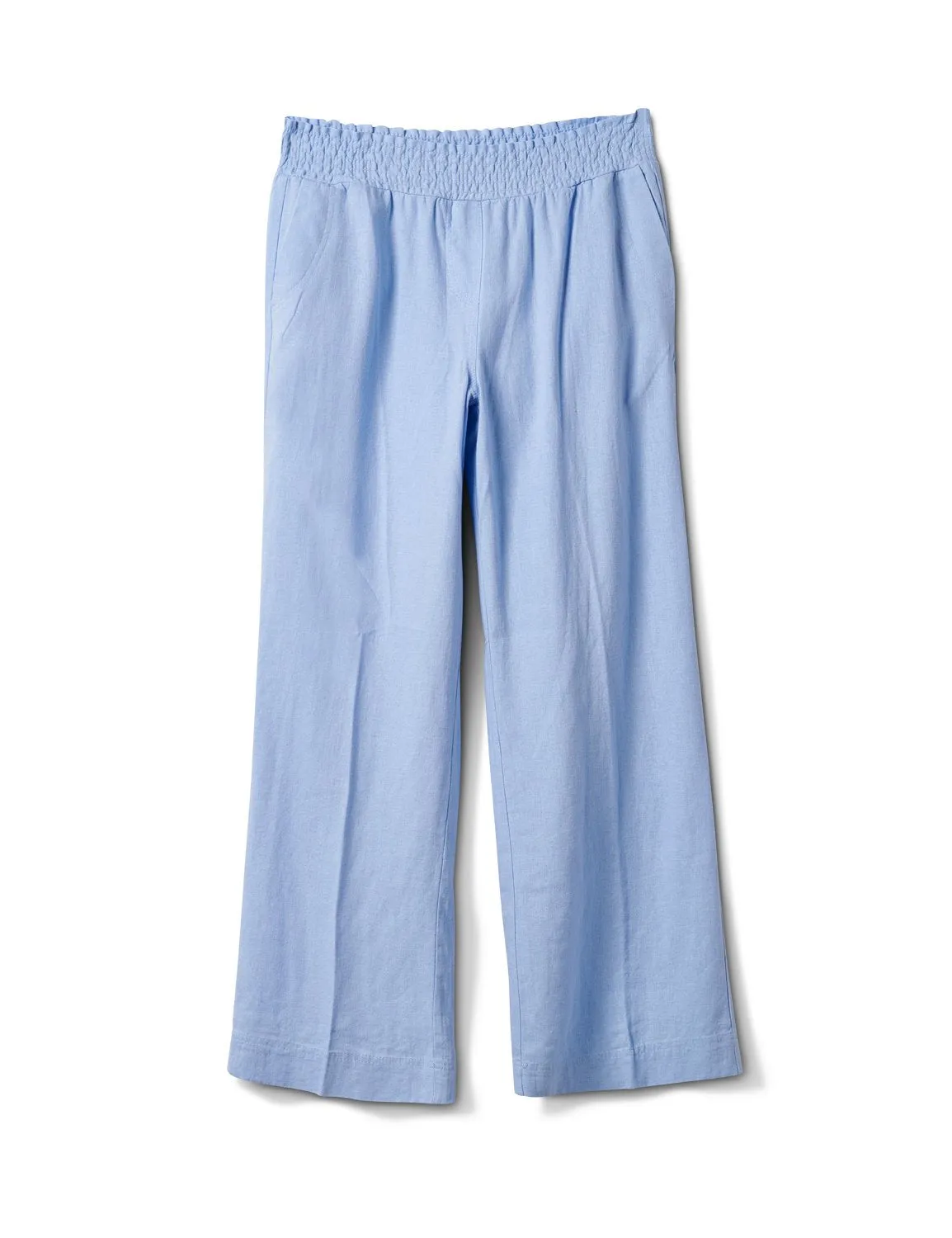 Smocked Waist Pull On Pant With Pockets