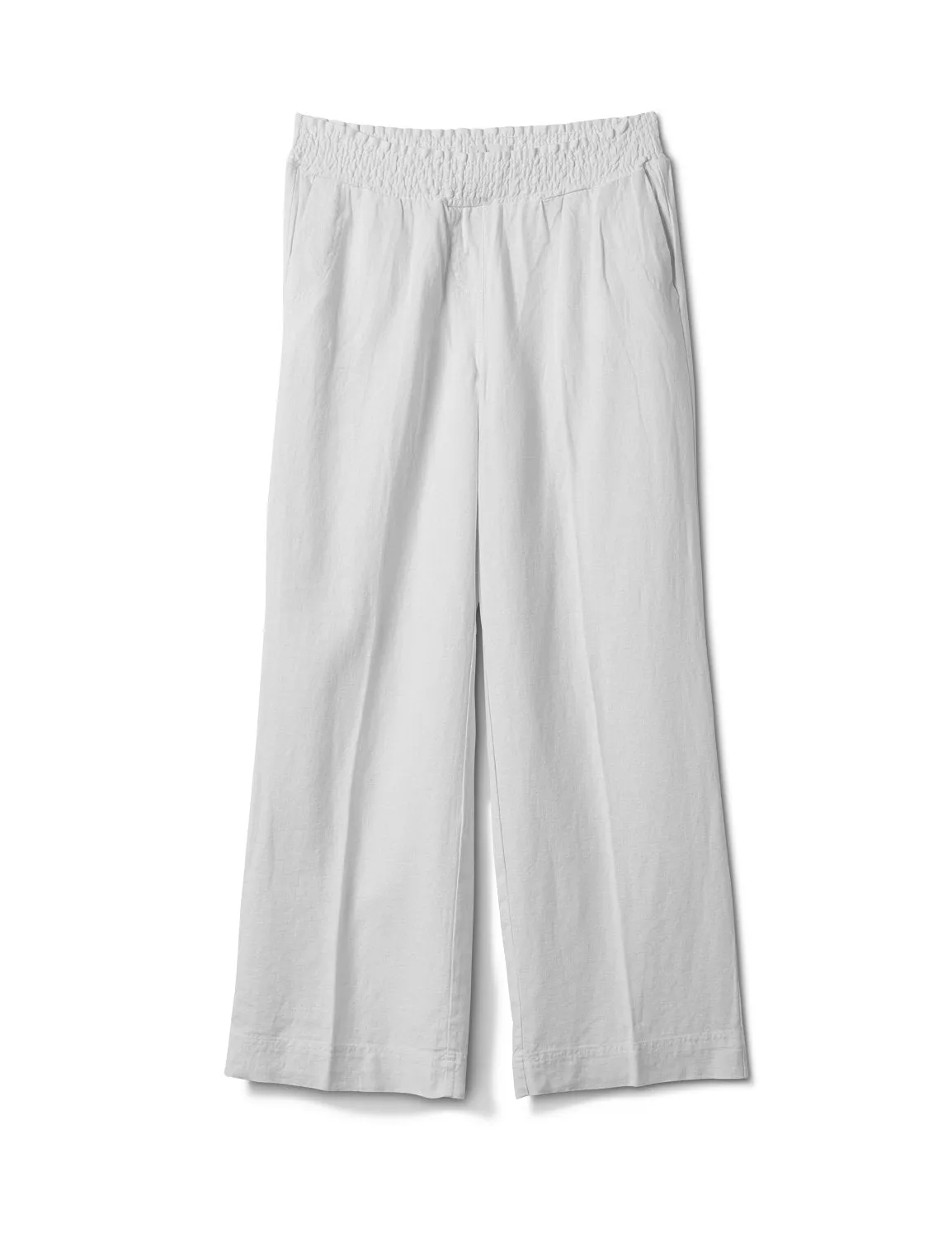 Smocked Waist Pull On Pant With Pockets