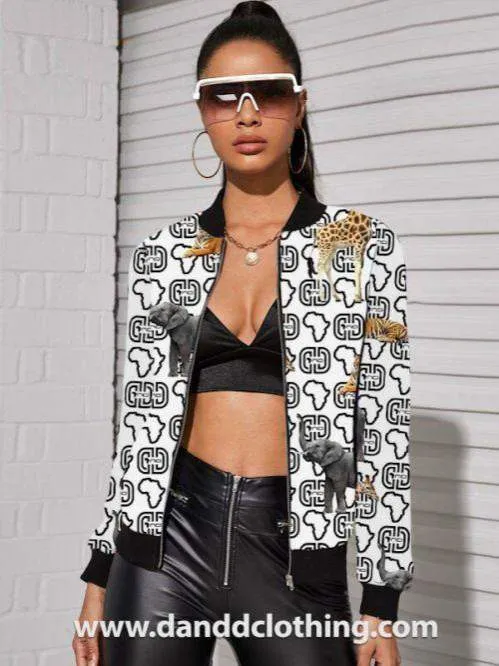 Street Chic White Women Jacket