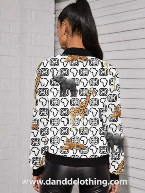 Street Chic White Women Jacket