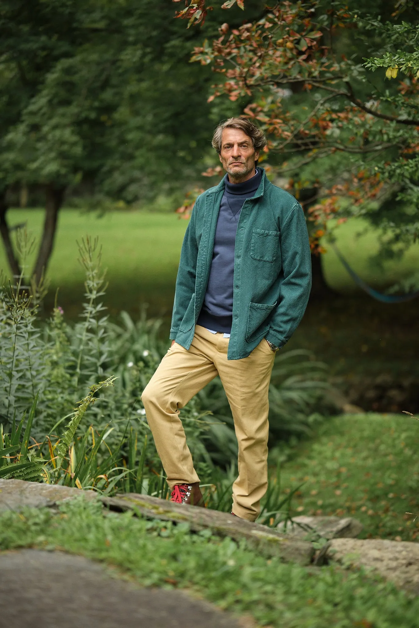 Submariner Turtleneck Sweatshirt in Navy