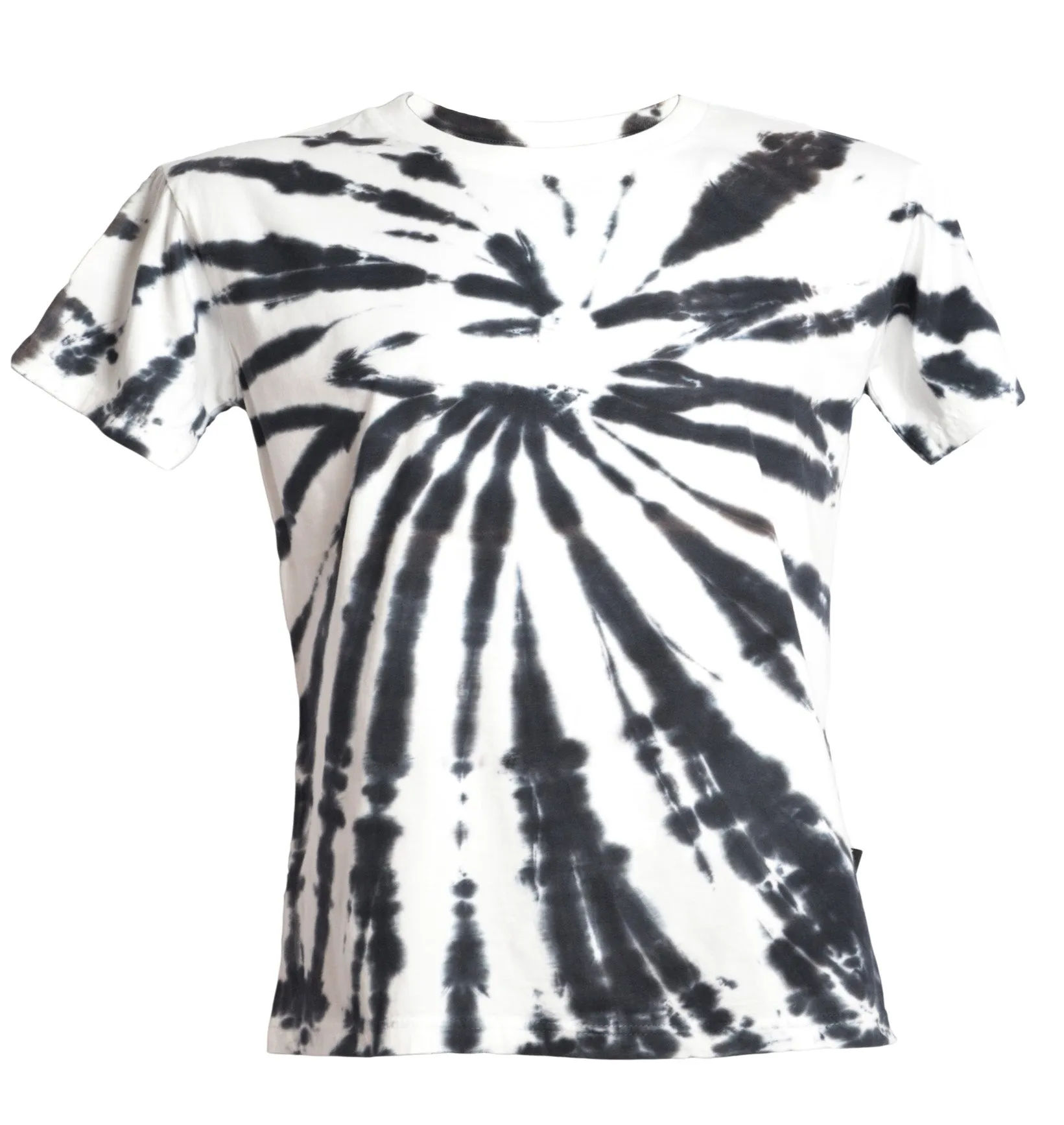 T-shirt tie and dye blanc et noir
