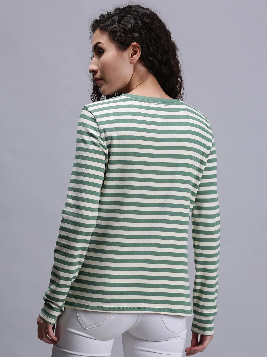 Womens Round Neck Full Sleeve T-Shirt