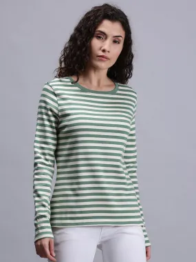 Womens Round Neck Full Sleeve T-Shirt